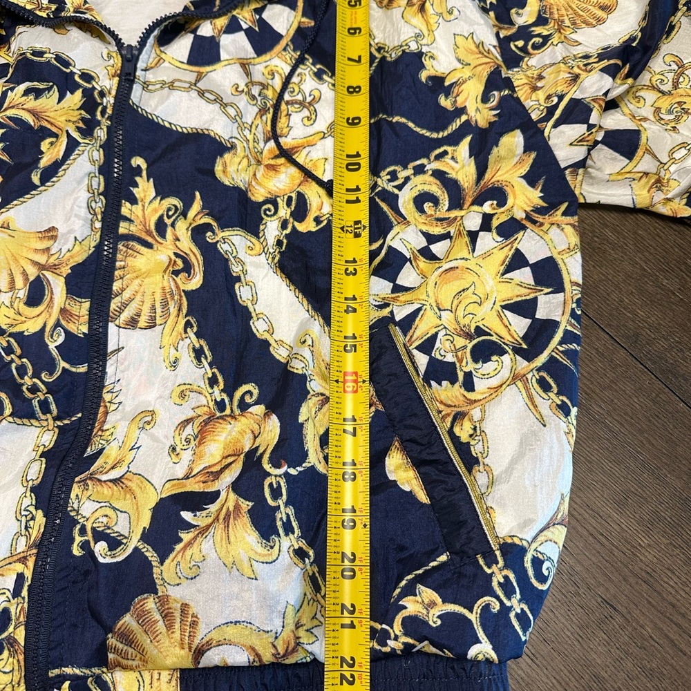 London Fog Women's Bomber Jacket - Navy and Gold - Picture 6 of 7